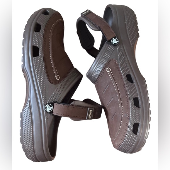 CROCS Men's Yukon Vista ll Dark Brown Clogs Sz 13 - Picture 4 of 8